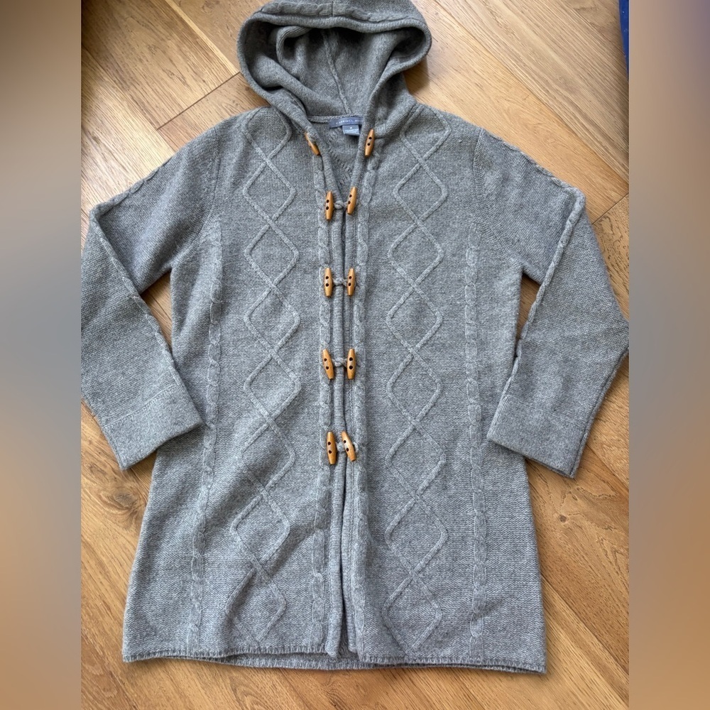 Carroll Reed lambswool long cardigan Medium